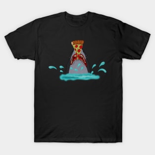 Shark Eating Pizza, Funny Pizza Lover T-Shirt